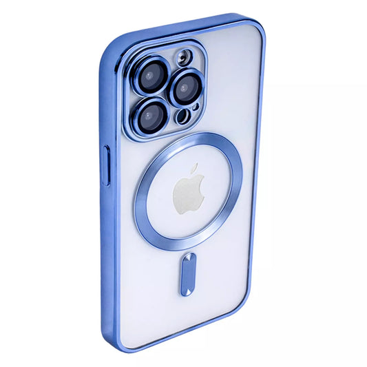 iPhone Hülle - Soft Chrom MagSafe Case - Hellblau