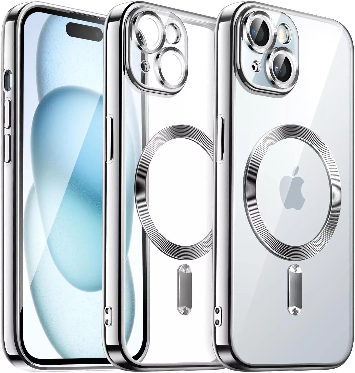 iPhone Hülle - Soft Chrom MagSafe Case - Silber