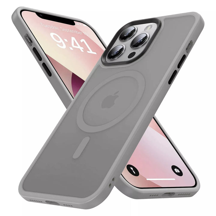 iPhone Hülle - Hybrid MagSafe Case - Grau