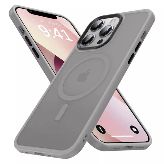 iPhone Hülle - Hybrid MagSafe Case - Grau