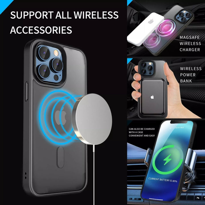 iPhone Hülle - Hybrid MagSafe Case - Blau