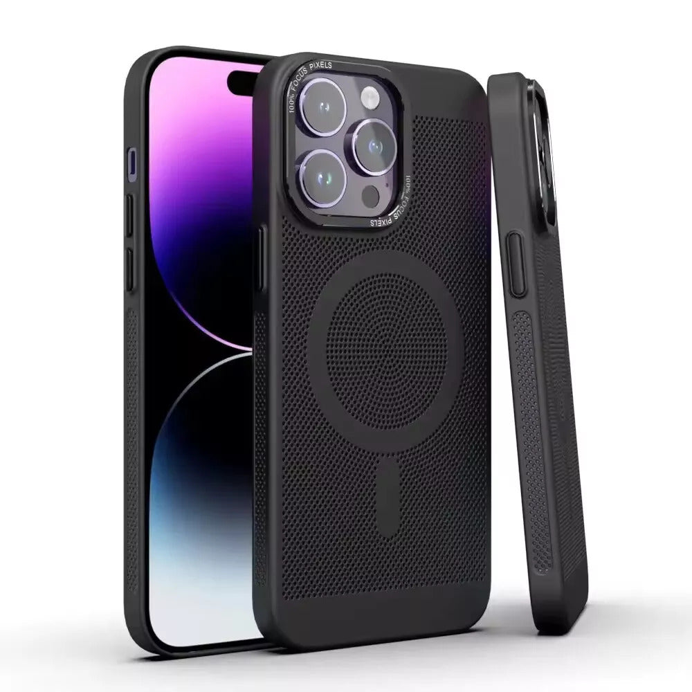 iPhone Hülle - Alu MagSafe Case - Schwarz