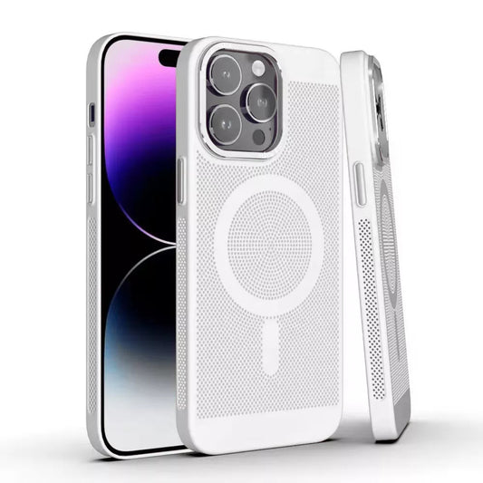 iPhone Hülle - Alu MagSafe Case - Weiß