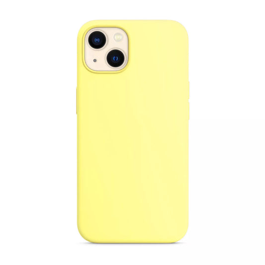 iPhone Hülle - Hart Silikon Case - Gelb