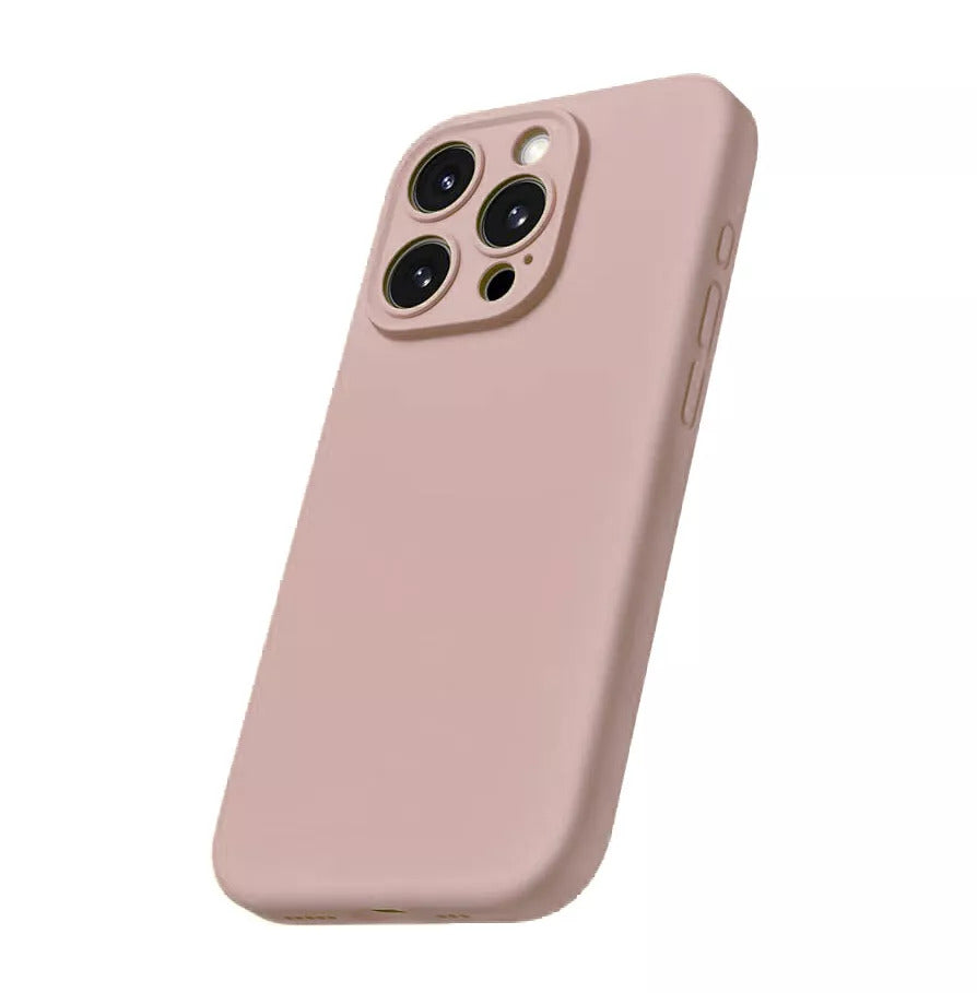 iPhone Hülle - Silikon Case Kameraschutz - Rosa