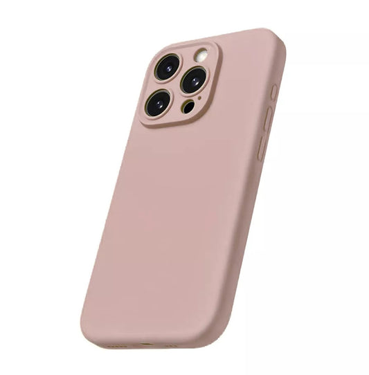 iPhone Hülle - Silikon Case Kameraschutz - Rosa