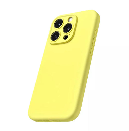 iPhone Hülle - Silikon Case Kameraschutz - Gelb