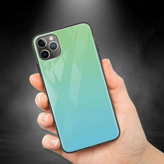 iPhone - Glas Rainbow Case - Türkis Grün - CITYCASE