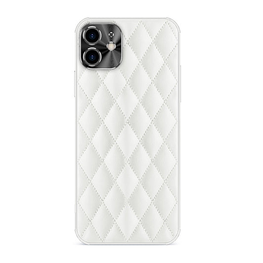 iPhone Hülle - Puffer Kunstleder Case - Weiß
