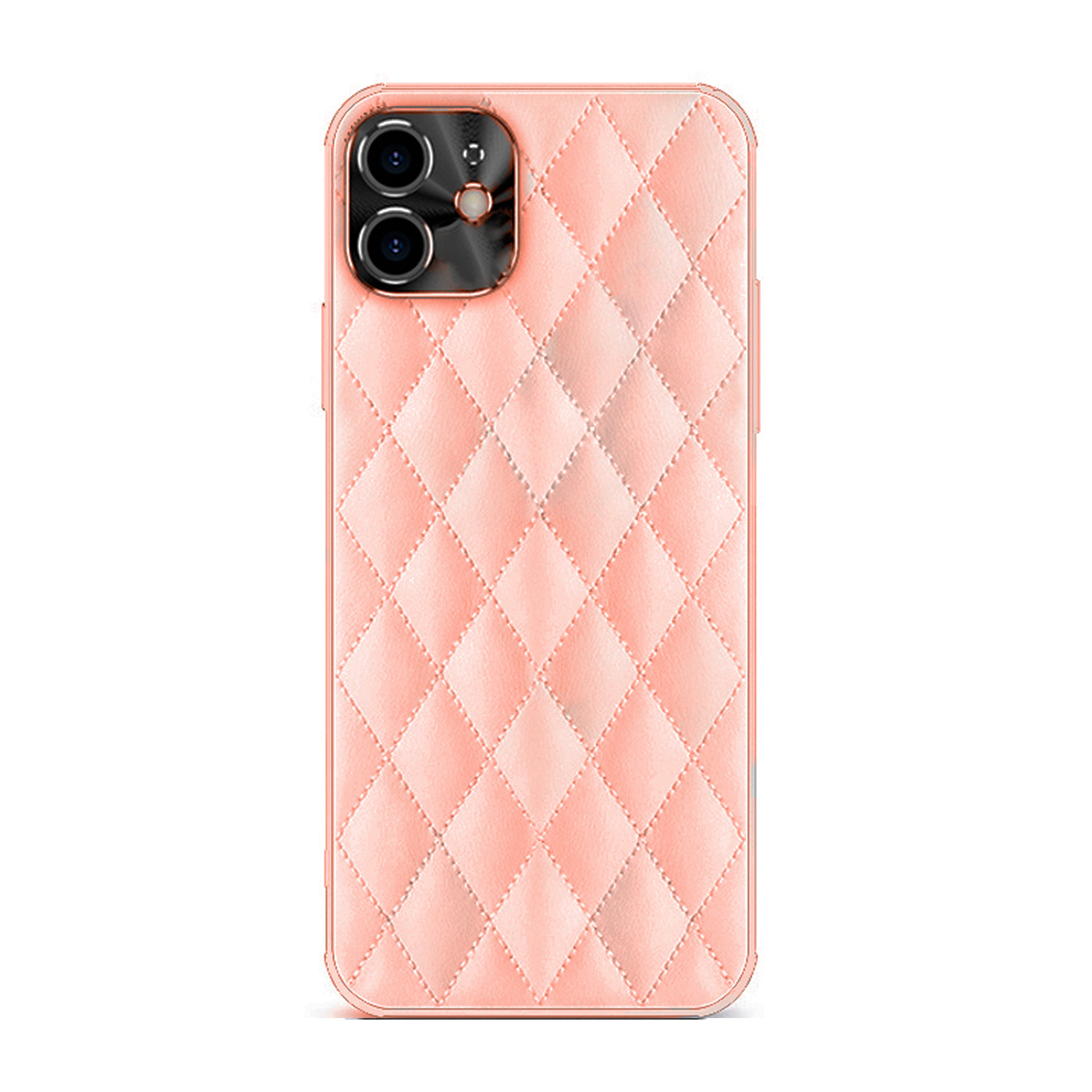 iPhone Hülle - Puffer Kunstleder Case - Rosa