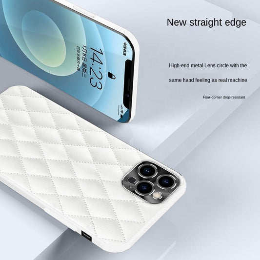 iPhone Hülle - Puffer Kunstleder Case - Lavendel