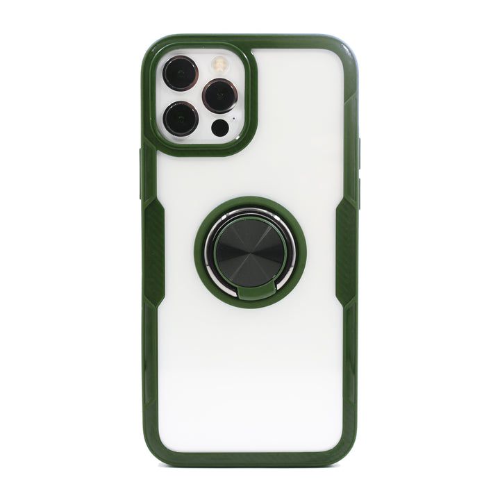 iPhone Hülle - Carbon Ring Case - Grün