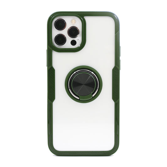 iPhone Hülle - Carbon Ring Case - Grün