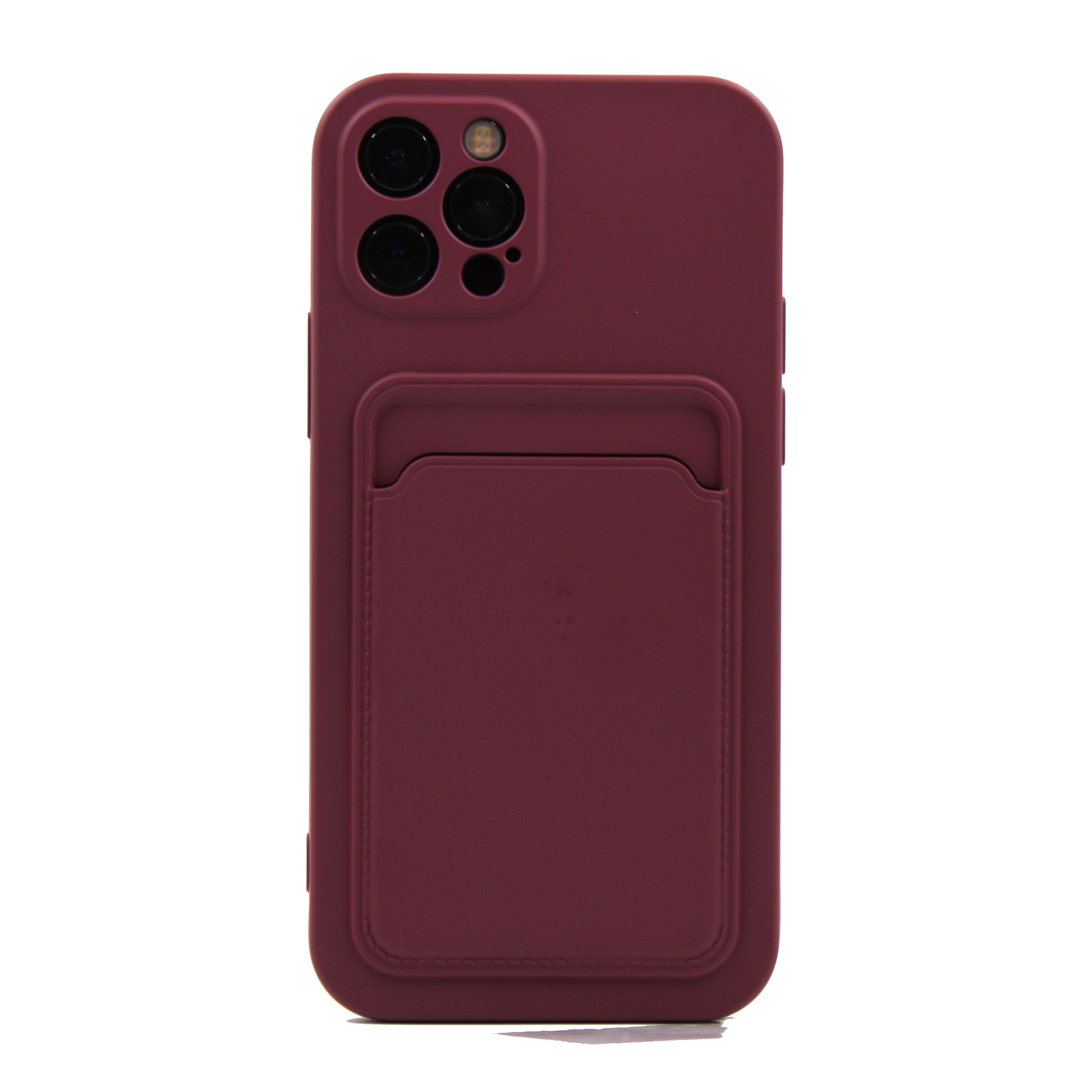 iPhone Hülle - Card Case - Rubinrot