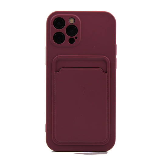 iPhone - Card Case - Rubinrot