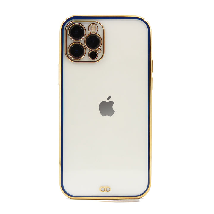 iPhone Hülle - Premium Chrom Case - Blau