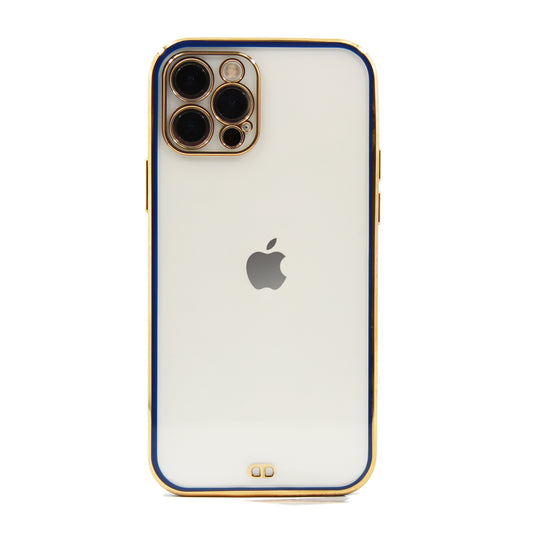 iPhone Hülle - Premium Chrom Case - Blau