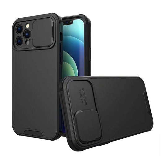 iPhone Hülle - Outdoor Kameraschutz Case - Schwarz