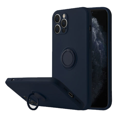 iPhone Hülle - Premium Ring Case - Dunkelblau