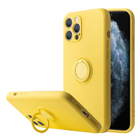 iPhone Hülle - Premium Ring Case - Gelb