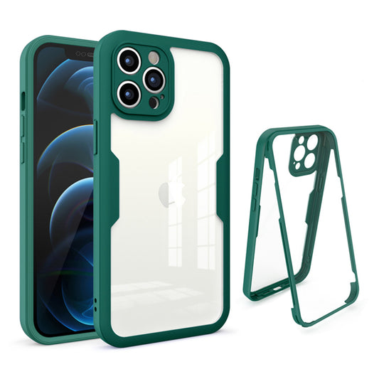 iPhone Hülle - 360 Komplett Case - Grün