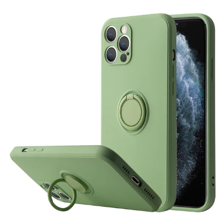 iPhone Hülle - Premium Ring Case - Grün