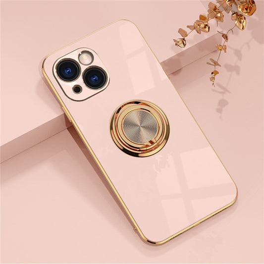 iPhone - Plating Ring Case - Rosa