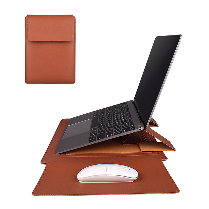Macbook - Kunstleder Tasche - Braun