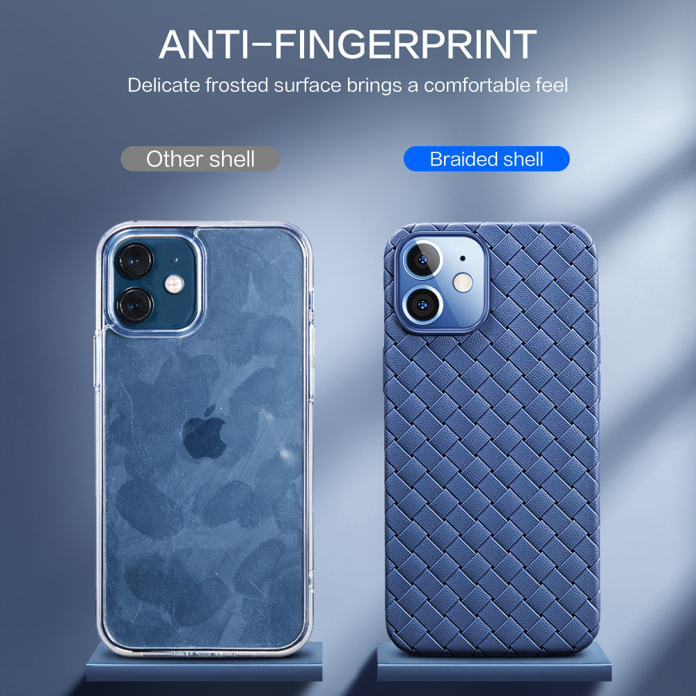 iPhone Hülle - Geflochten TPU Case - Blau