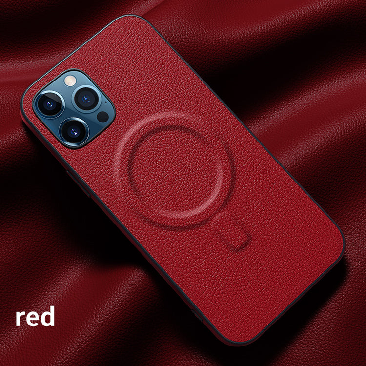iPhone - Magsafe Leder Case - Rot