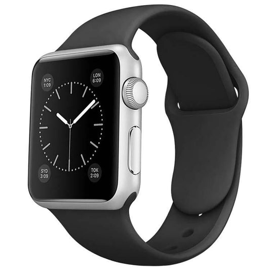 Apple Watch - Silikon Armband - Schwarz - CITYCASE