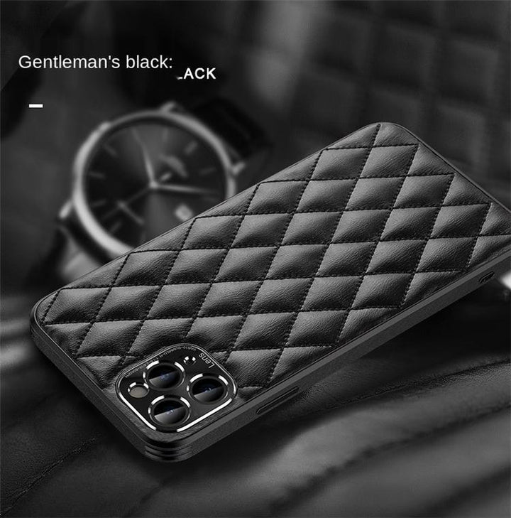 iPhone Hülle - Puffer Kunstleder Case - Blau