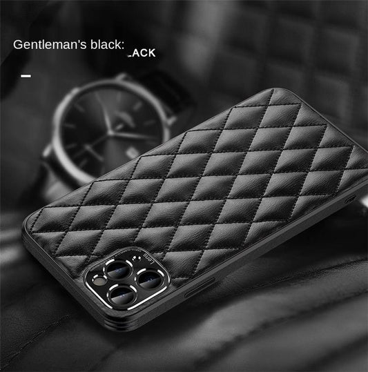 iPhone Hülle - Puffer Kunstleder Case - Blau
