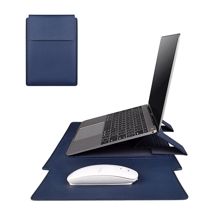 Macbook - Kunstleder Tasche - Blau