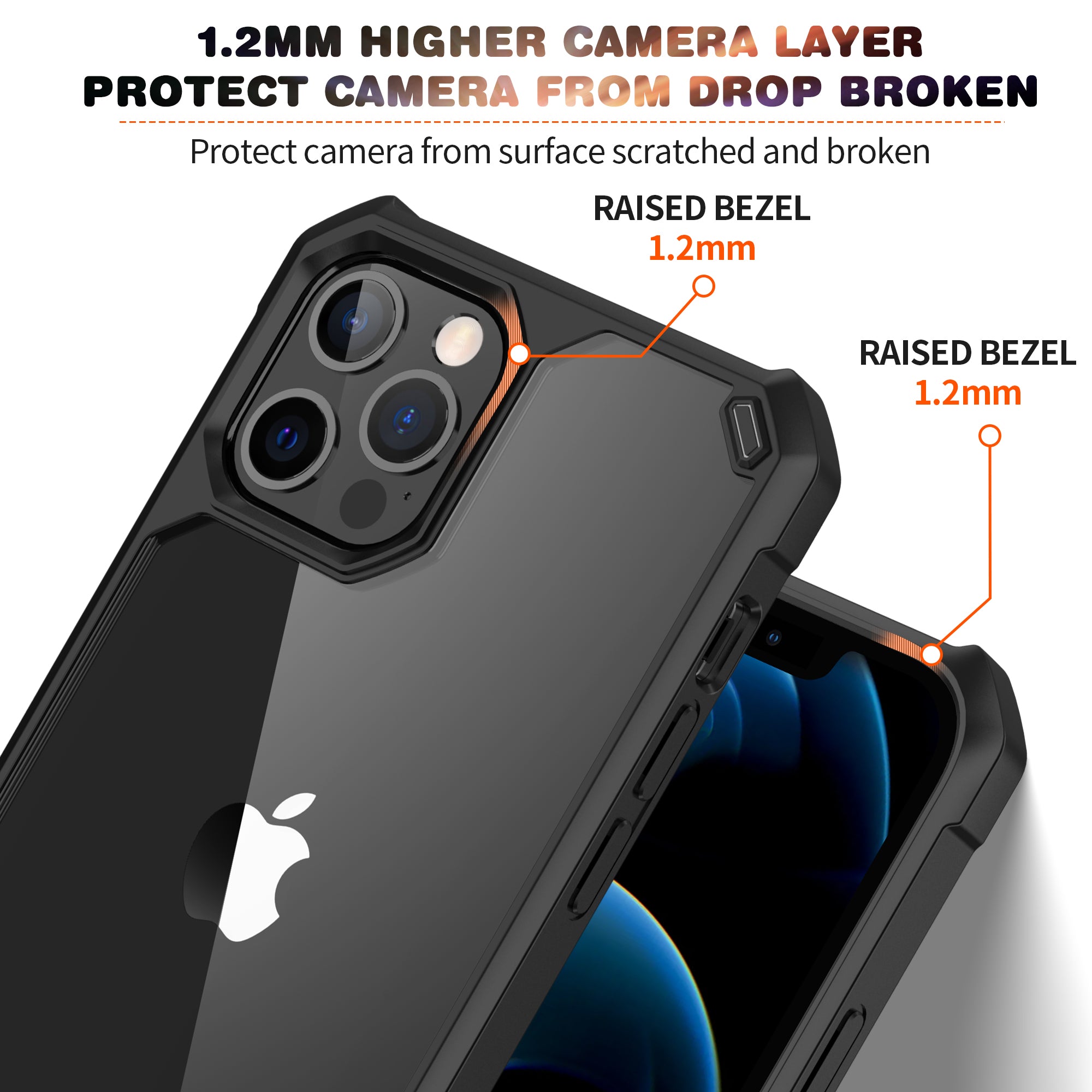 iPhone Hülle - Shock Proof Case - Schwarz