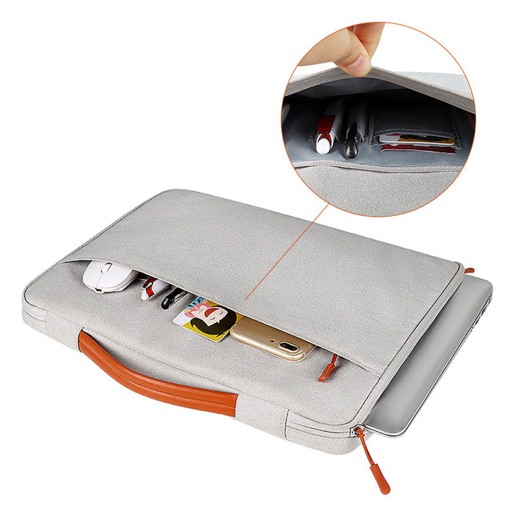 Macbook - Tasche mit Reißverschluss - Beige