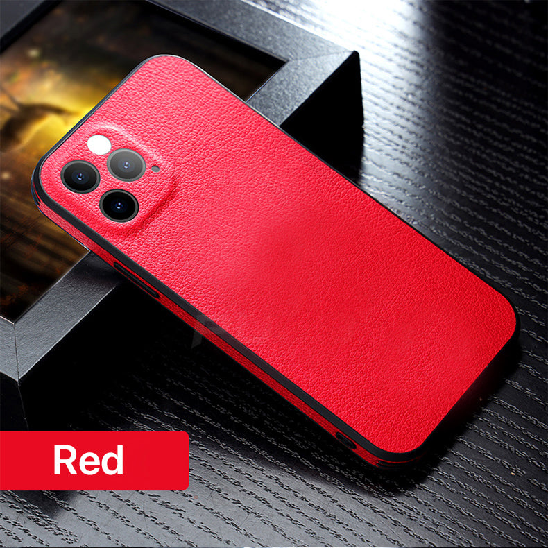 iPhone Hülle - Hirsch Kunstleder Case - Rot