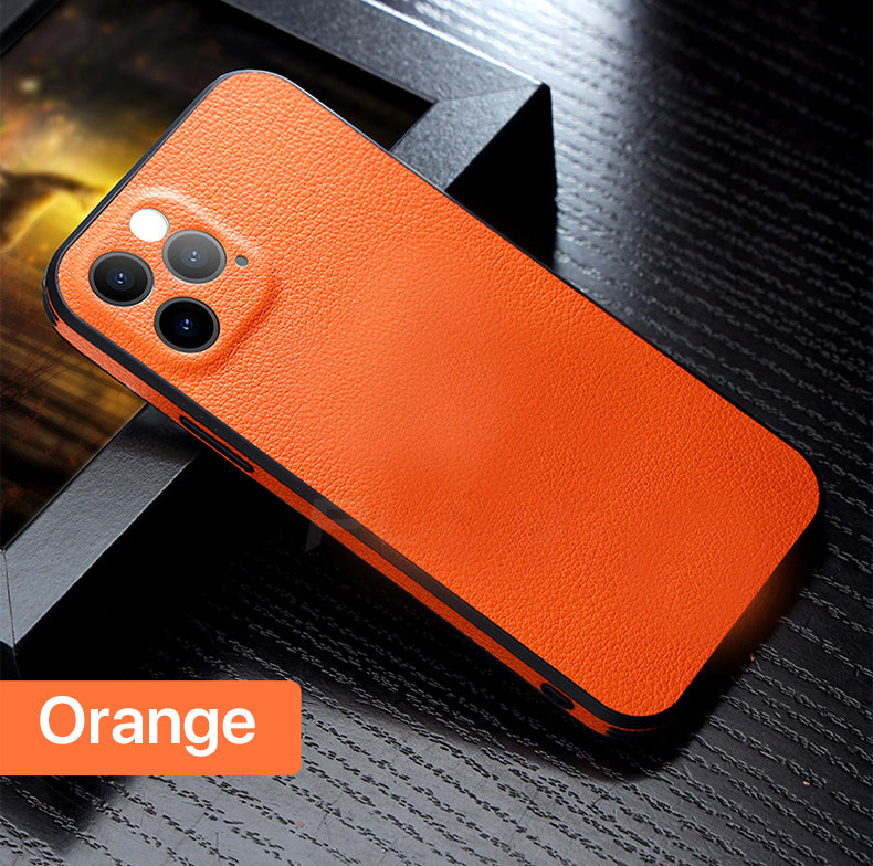 iPhone Hülle - Hirsch Kunstleder Case - Orange