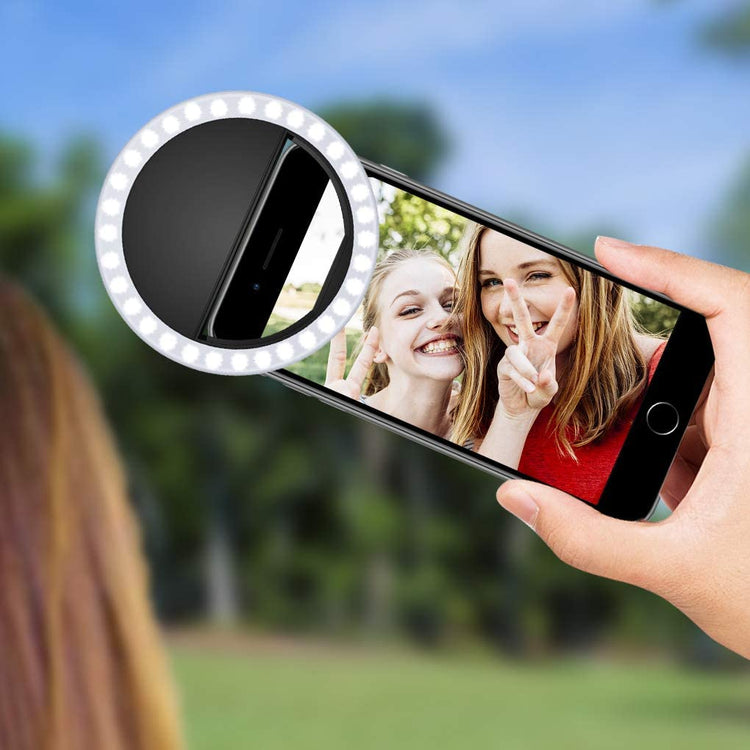 Smartphone - Selfie Ringlicht - Schwarz