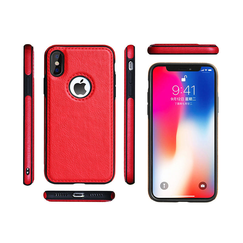 iPhone - Leder Case - Rot - CITYCASE