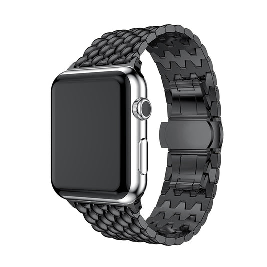 Apple Watch - Point Edelstahl Armband - Schwarz