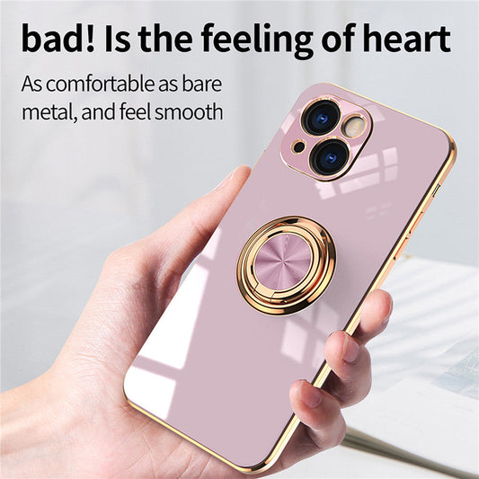 iPhone Hülle - Chrom Ring Case - Grün