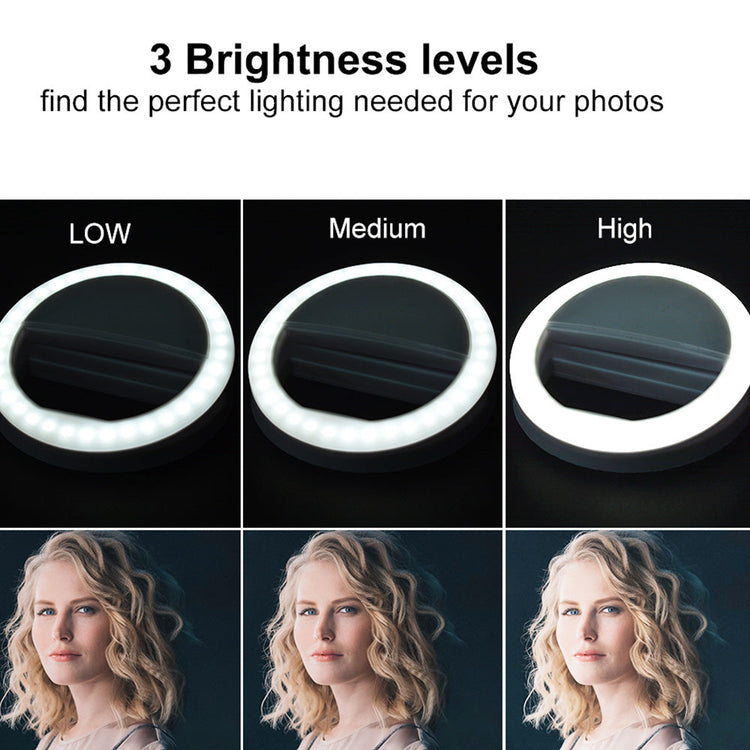 Smartphone - Selfie Ringlicht - Weiß