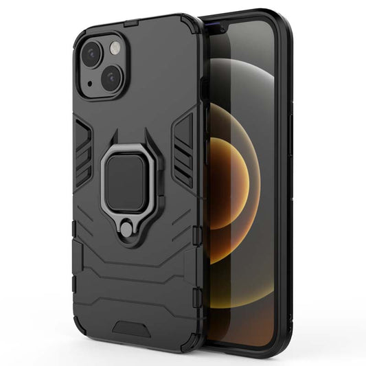 iPhone Hülle - Outdoor Hybrid Case - Schwarz