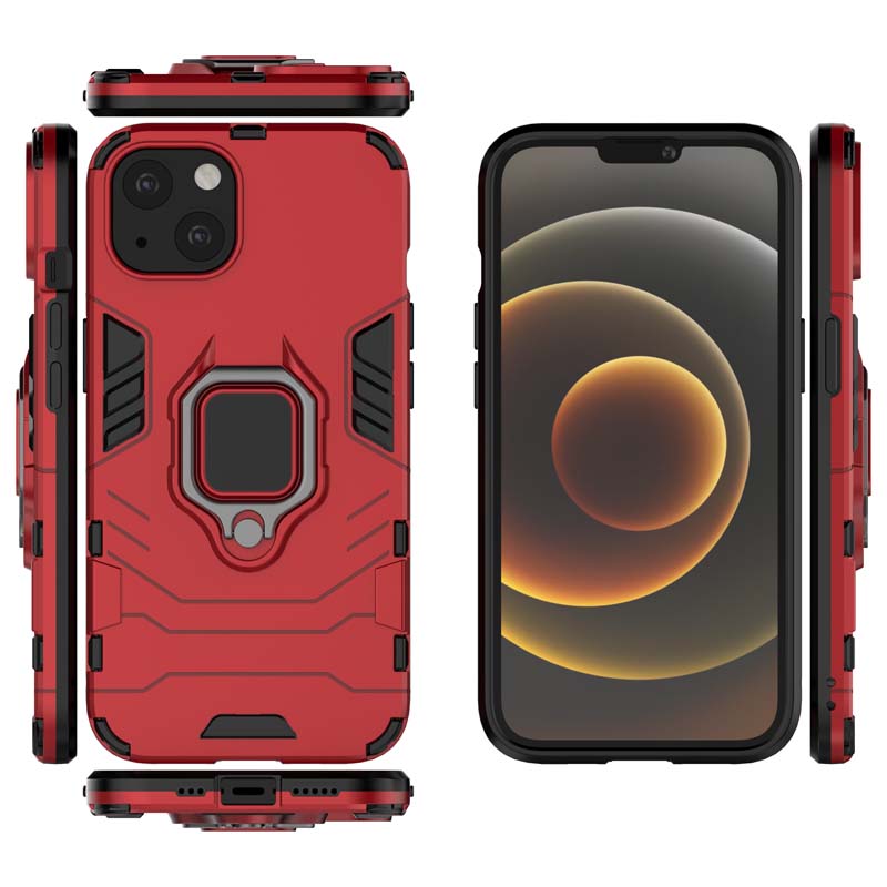 iPhone Hülle - Outdoor Hybrid Case - Rot