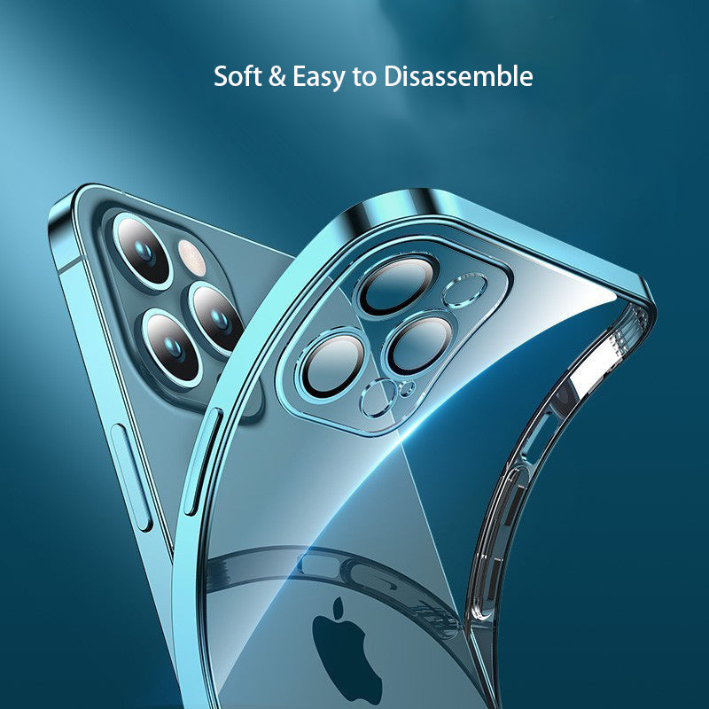 iPhone Hülle - Kameraschutz Chrom Case - Transparent