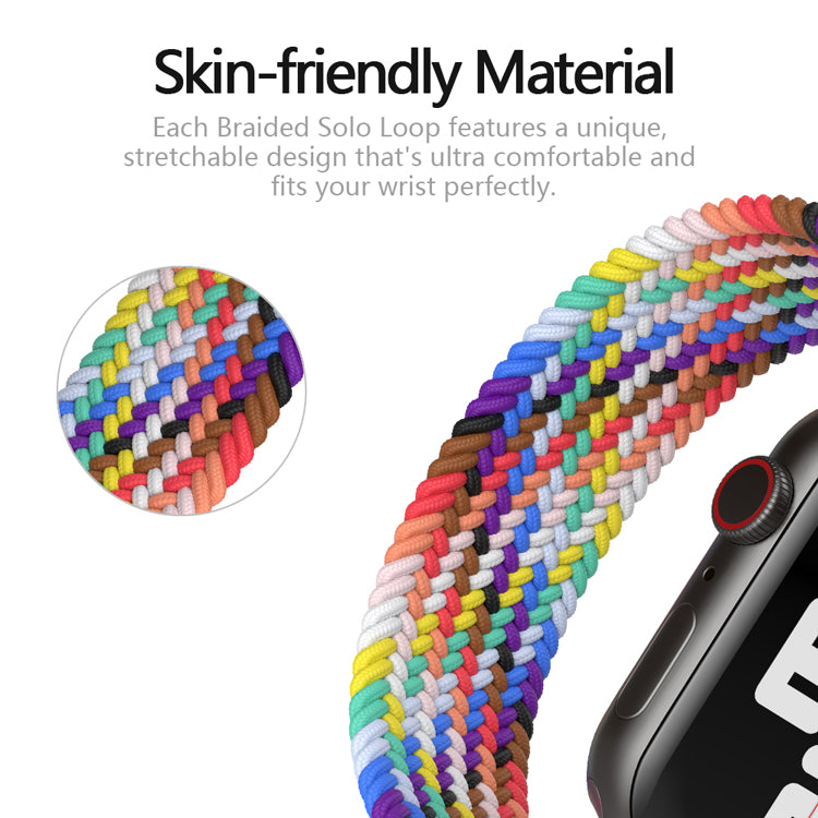 Apple Watch - Geflochten Loop Armband - Bunt Regenbogen