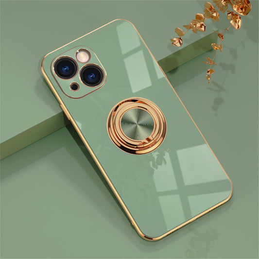 iPhone Hülle - Chrom Ring Case - Mintgrün