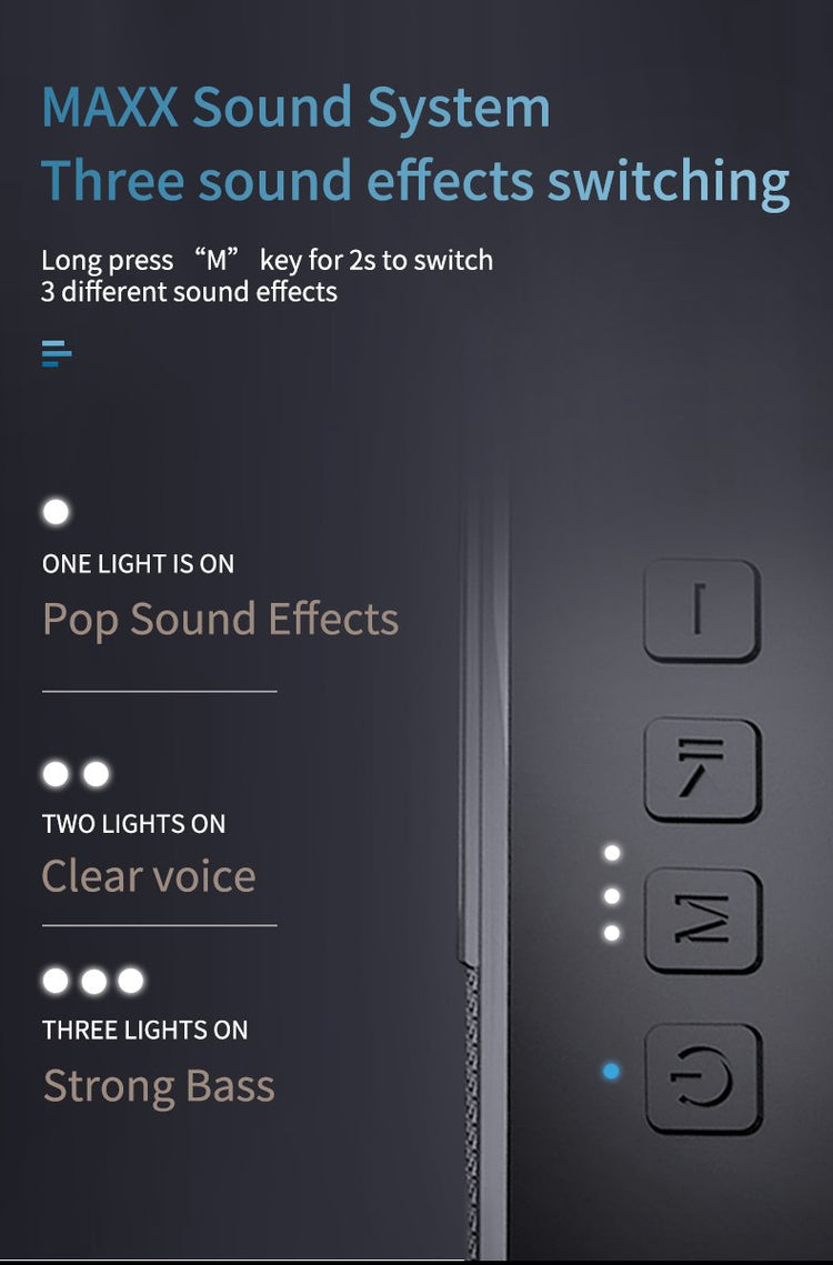 Bluetooth Lautsprecher - V7Pro 60W - Blau