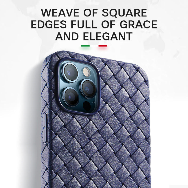 iPhone Hülle - Geflochten TPU Case - Blau